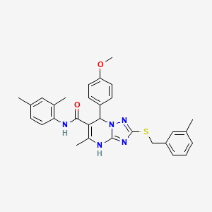 N-(2,4-dimethylphenyl)-7-(4-methoxyphenyl)-5-methyl-2-[(3-methylbenzyl)sulfanyl]-4,7-dihydro[1,2,4]triazolo[1,5-a]pyrimidine-6-carboxamide