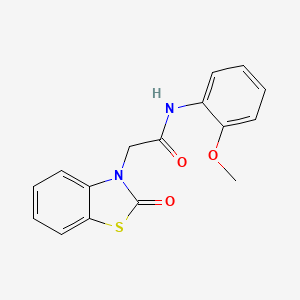 molecular formula C16H14N2O3S B11441284 N-(2-Methoxy-phenyl)-2-(2-oxo-benzothiazol-3-yl)-acetamide 