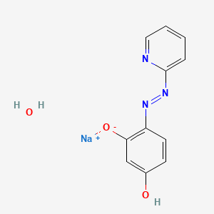molecular formula C11H10N3NaO3 B1144133 4-(2-吡啶偶氮)间苯二酚单钠盐一水合物 CAS No. 16593-81-0