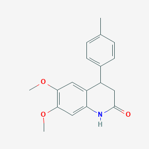 6,7-dimethoxy-4-(4-methylphenyl)-3,4-dihydroquinolin-2(1H)-one