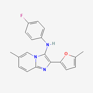 N-(4-fluorophenyl)-6-methyl-2-(5-methylfuran-2-yl)imidazo[1,2-a]pyridin-3-amine