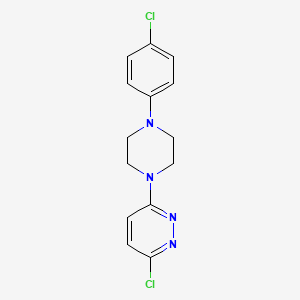 3-Chloro-6-[4-(4-chlorophenyl)piperazin-1-yl]pyridazine