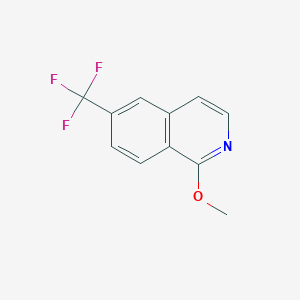B1144145 6-(Trifluoromethyl)-1-methoxyisoquinoline CAS No. 1357945-84-6