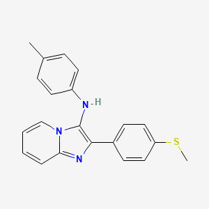 N-(4-methylphenyl)-2-[4-(methylsulfanyl)phenyl]imidazo[1,2-a]pyridin-3-amine