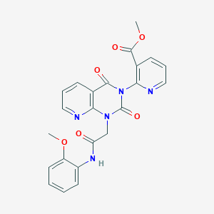 molecular formula C23H19N5O6 B11441512 methyl 2-(1-{[(2-methoxyphenyl)carbamoyl]methyl}-2,4-dioxo-1H,2H,3H,4H-pyrido[2,3-d]pyrimidin-3-yl)pyridine-3-carboxylate 