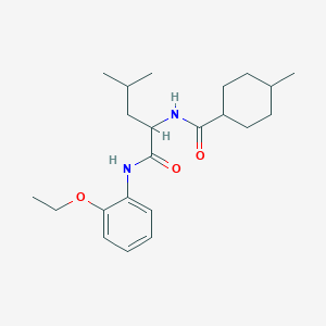 N-(2-ethoxyphenyl)-N~2~-[(4-methylcyclohexyl)carbonyl]leucinamide