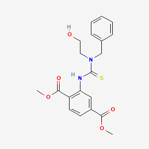 Dimethyl 2-{[benzyl(2-hydroxyethyl)carbamothioyl]amino}benzene-1,4-dicarboxylate