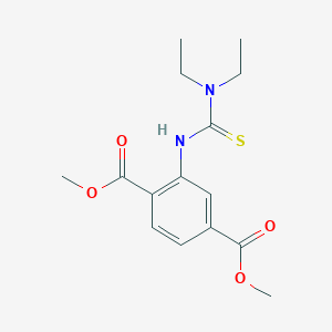 molecular formula C15H20N2O4S B11441536 Dimethyl 2-{[(diethylamino)carbonothioyl]amino}terephthalate 