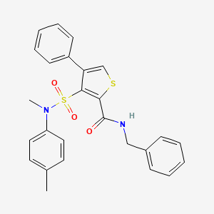 N-benzyl-3-[methyl(4-methylphenyl)sulfamoyl]-4-phenylthiophene-2-carboxamide