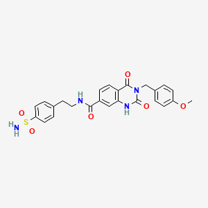 N-{2-[4-(aminosulfonyl)phenyl]ethyl}-3-(4-methoxybenzyl)-2,4-dioxo-1,2,3,4-tetrahydroquinazoline-7-carboxamide