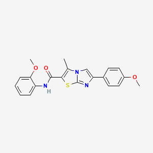 N-(2-methoxyphenyl)-6-(4-methoxyphenyl)-3-methylimidazo[2,1-b][1,3]thiazole-2-carboxamide