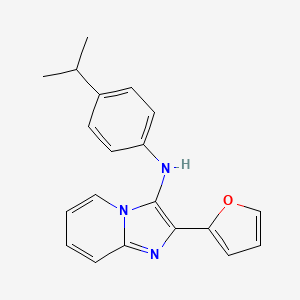 2-(furan-2-yl)-N-[4-(propan-2-yl)phenyl]imidazo[1,2-a]pyridin-3-amine