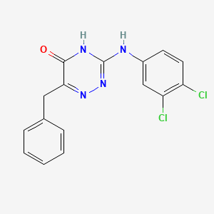 6-Benzyl-3-[(3,4-dichlorophenyl)amino]-1,2,4-triazin-5-ol