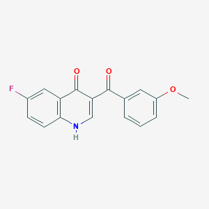 6-fluoro-3-[(3-methoxyphenyl)carbonyl]quinolin-4(1H)-one