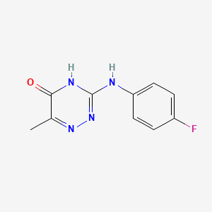 3-[(4-Fluorophenyl)amino]-6-methyl-1,2,4-triazin-5-ol