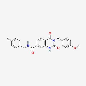 3-(4-methoxybenzyl)-N-(4-methylbenzyl)-2,4-dioxo-1,2,3,4-tetrahydroquinazoline-7-carboxamide