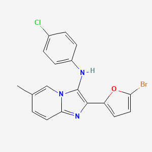 2-(5-bromofuran-2-yl)-N-(4-chlorophenyl)-6-methylimidazo[1,2-a]pyridin-3-amine