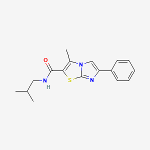 N-isobutyl-3-methyl-6-phenylimidazo[2,1-b]thiazole-2-carboxamide