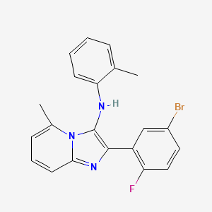 2-(5-bromo-2-fluorophenyl)-5-methyl-N-(2-methylphenyl)imidazo[1,2-a]pyridin-3-amine