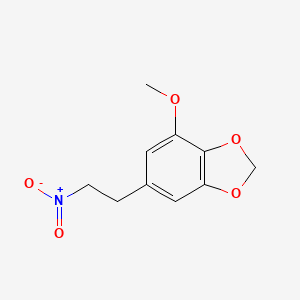 molecular formula C10H11NO5 B1144178 4-methoxy-6-(2-nitroethyl)-2H-1,3-benzodioxole CAS No. 15896-78-3