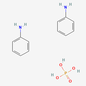 molecular formula C12H17N2O4P B1144179 Aniline, phosphate (2:1) CAS No. 17843-02-6