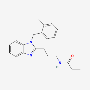 N-{3-[1-(2-methylbenzyl)-1H-benzimidazol-2-yl]propyl}propanamide