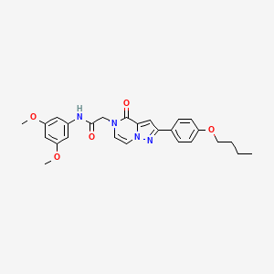 2-(2-(4-butoxyphenyl)-4-oxopyrazolo[1,5-a]pyrazin-5(4H)-yl)-N-(3,5-dimethoxyphenyl)acetamide