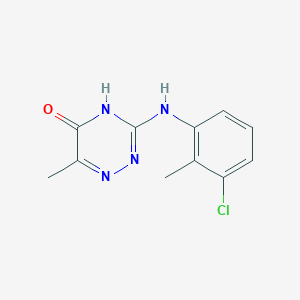 3-[(3-Chloro-2-methylphenyl)amino]-6-methyl-1,2,4-triazin-5-ol