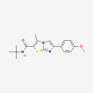 N-tert-butyl-6-(4-methoxyphenyl)-3-methylimidazo[2,1-b][1,3]thiazole-2-carboxamide