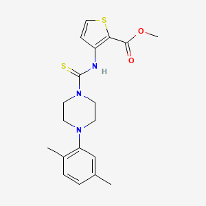 Methyl 3-({[4-(2,5-dimethylphenyl)piperazin-1-yl]carbonothioyl}amino)thiophene-2-carboxylate