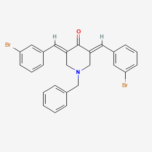 (3E,5E)-1-benzyl-3,5-bis[(3-bromophenyl)methylidene]piperidin-4-one