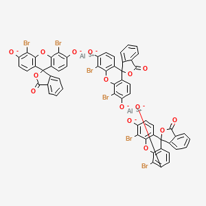 molecular formula C60H24Al2Br6O15 B1144192 Dialuminium tris(2-(4,5-dibromo-6-oxido-3-oxoxanthen-9-yl))benzoate CAS No. 15876-57-0