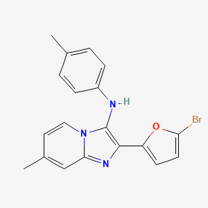 2-(5-bromofuran-2-yl)-7-methyl-N-(4-methylphenyl)imidazo[1,2-a]pyridin-3-amine