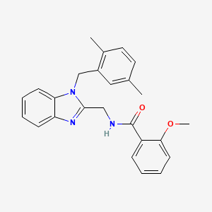 N-{[1-(2,5-dimethylbenzyl)-1H-benzimidazol-2-yl]methyl}-2-methoxybenzamide