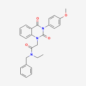 N-benzyl-N-ethyl-2-[3-(4-methoxyphenyl)-2,4-dioxo-1,2,3,4-tetrahydroquinazolin-1-yl]acetamide