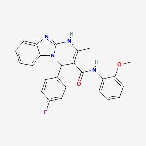 4-(4-fluorophenyl)-N-(2-methoxyphenyl)-2-methyl-1,4-dihydropyrimido[1,2-a]benzimidazole-3-carboxamide