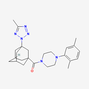 [4-(2,5-Dimethylphenyl)piperazin-1-yl]-[3-(5-methyltetrazol-2-yl)-1-adamantyl]methanone