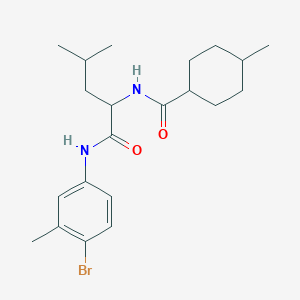 N-(4-bromo-3-methylphenyl)-N~2~-[(4-methylcyclohexyl)carbonyl]leucinamide