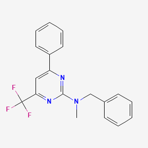 N-benzyl-N-methyl-4-phenyl-6-(trifluoromethyl)pyrimidin-2-amine