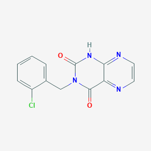 3-(2-chlorobenzyl)pteridine-2,4(1H,3H)-dione