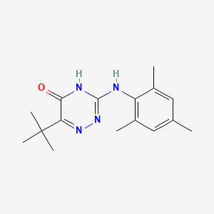 6-Tert-butyl-3-[(2,4,6-trimethylphenyl)amino]-1,2,4-triazin-5-ol