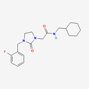 N-(Cyclohexylmethyl)-2-{3-[(2-fluorophenyl)methyl]-2-oxoimidazolidin-1-YL}acetamide