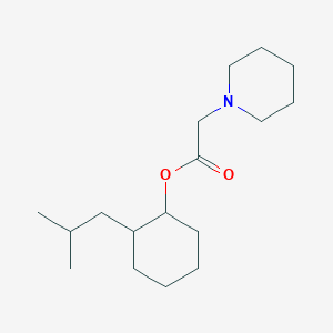 2-(2-Methylpropyl)cyclohexyl piperidin-1-ylacetate