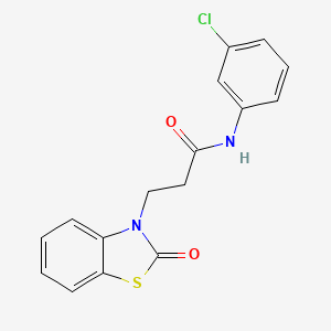 N-(3-chlorophenyl)-3-(2-oxo-1,3-benzothiazol-3(2H)-yl)propanamide