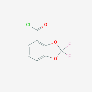 molecular formula C8H3ClF2O3 B114422 2,2-二氟-1,3-苯并二氧杂环-4-甲酰氯 CAS No. 143096-86-0