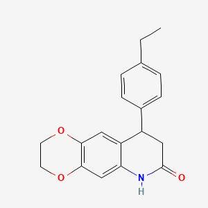 9-(4-ethylphenyl)-2,3,8,9-tetrahydro[1,4]dioxino[2,3-g]quinolin-7(6H)-one