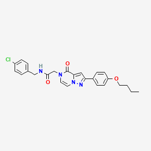 2-(2-(4-butoxyphenyl)-4-oxopyrazolo[1,5-a]pyrazin-5(4H)-yl)-N-(4-chlorobenzyl)acetamide