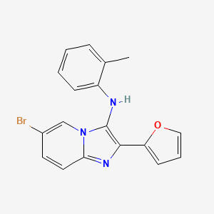 6-bromo-2-(furan-2-yl)-N-(2-methylphenyl)imidazo[1,2-a]pyridin-3-amine