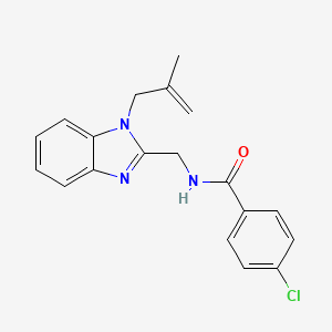 4-chloro-N-{[1-(2-methylprop-2-en-1-yl)-1H-benzimidazol-2-yl]methyl}benzamide