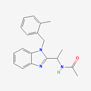 N-{1-[1-(2-methylbenzyl)-1H-benzimidazol-2-yl]ethyl}acetamide